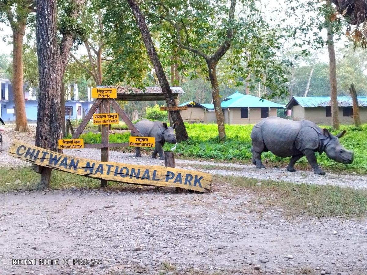 Hotel National Park Sauraha- Homely Stay And Peaceful Location With Jungle Safari Arrangements Eksteriør billede